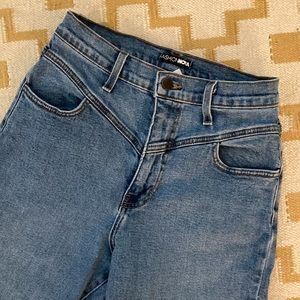 80’s Vintage Seamed Front High Rise Stretch Jeans